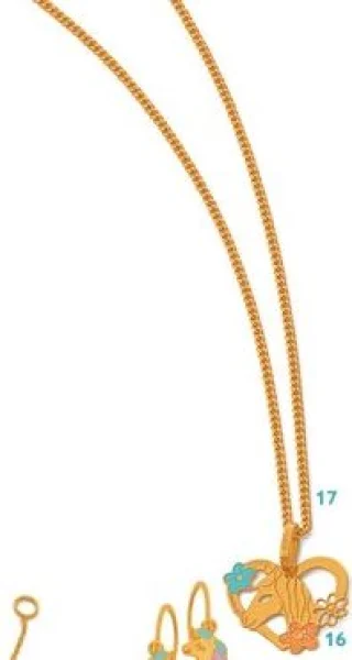 Collier enfant pendentif licorne