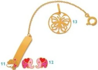 Pendentif enfant papillon ajouré