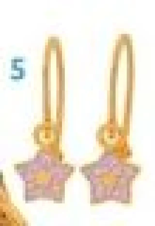 Boucles d'oreilles enfant étoile