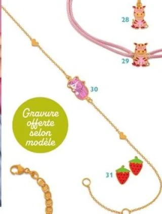 Bracelet chaîne Chat Le Manège à Bijoux