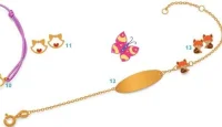 Gourmette bracelet renard enfant Le Manège à Bijoux