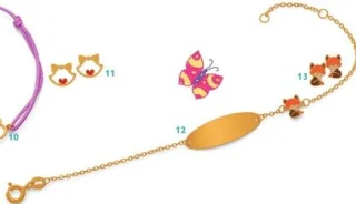Gourmette bracelet renard enfant Le Manège à Bijoux