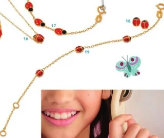 Bracelet chaîne coccinelles Le Manège à Bijoux