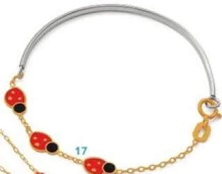 Bracelet jonc coccinelles Le Manège à Bijoux