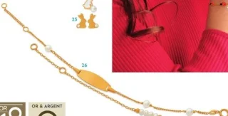Gourmette avec perle Le Manège à Bijoux
