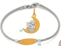 Gourmette et pendentif ange Le Manège à Bijoux