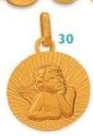 Pendentif médaille ange en or Le Manège à Bijoux