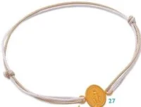 Bracelet cordon Médaille Or 18 Carats Le Manège à Bijoux