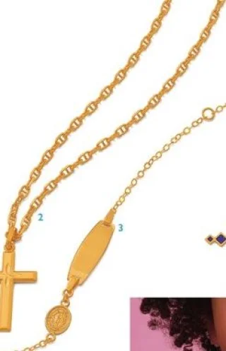 Chaîne avec pendentif croix - Modèle 2