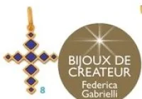 Pendentif croix Bijoux de créateur Federica Gabrielli - Modèle 8