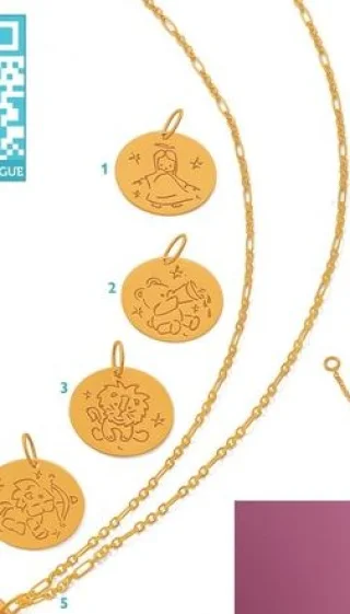 Chaîne collier enfant en or
