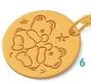 Pendentif enfant Oursons en or