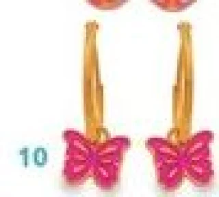 Boucles d'oreilles créoles enfant Papillons