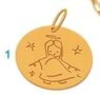Pendentif enfant Ange en or