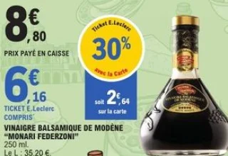 Vinaigre balsamique de Modène Monari Federzoni