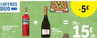 Boisson spiritueuse Amer Bitter Campari + Prosecco Riccadonna