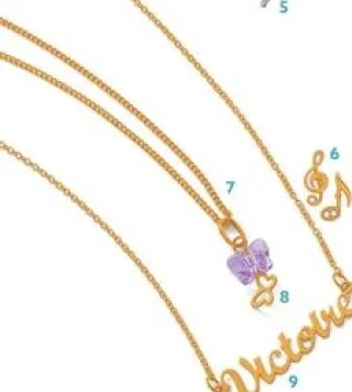 Collier prénom Victoire Or 18 carats / 750 millièmes