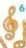 Promo Pendentif notes de musique Or 18 carats / 750 millièmes