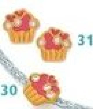 Boucles d'oreilles cupcakes pour enfants Le Manège à Bijoux