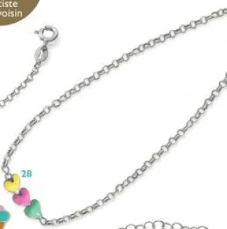 Collier cœurs pour enfants Le Manège à Bijoux