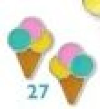 Boucles d'oreilles glaces pour enfants Le Manège à Bijoux