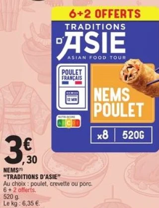 Nems "Traditions d'Asie"