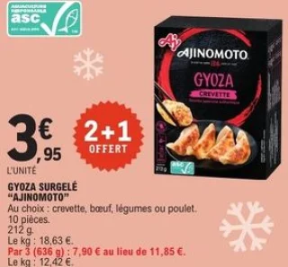 Gyoza surgelé Ajinomoto