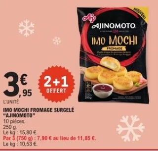 Imo mochi fromage surgelé Ajinomoto