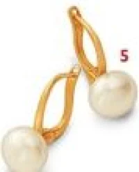 Boucles d'oreilles en or et perles Marika Ceccon Le Manège à Bijoux