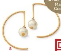 Créoles en or et perles Marika Ceccon Le Manège à Bijoux