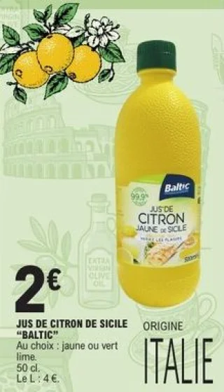 Jus de citron de Sicile Baltic