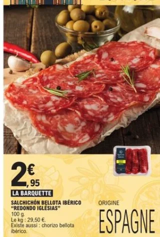 Salchichón Bellota Ibérico Redondo Iglésias