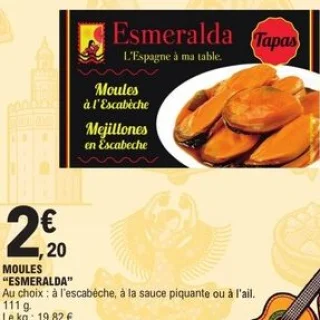 Moules Esmeralda