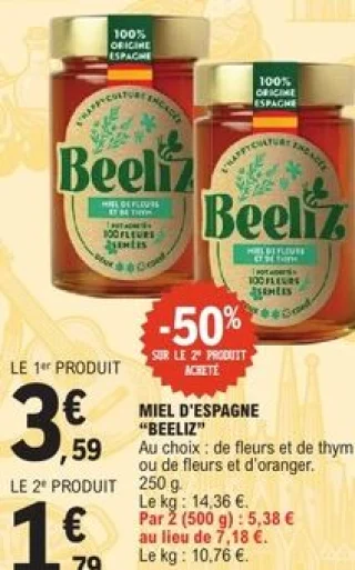 Miel d'Espagne Beeliz