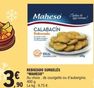 Rebozado surgelés "Maheso"