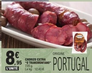 Chorizo extra "O Transmontano"