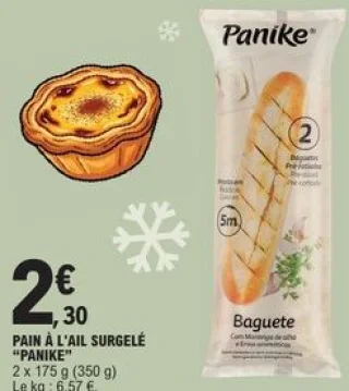 Pain à l'ail surgelé Panike