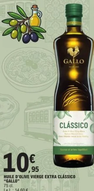 Huile d'olive vierge extra Clássico Gallo