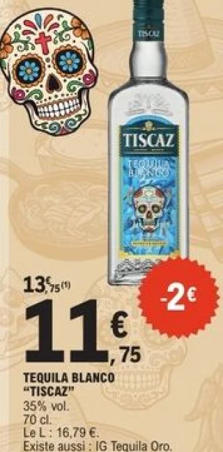 Tequila blanco Tiscaz