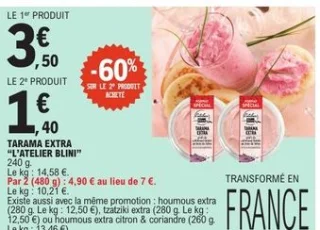 Tarama extra L'Atelier Blini