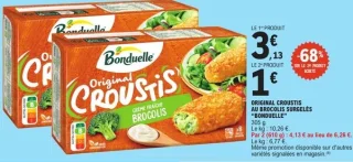 Original Croustis au brocolis surgelés Bonduelle