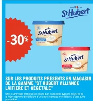 Produit de la gamme St Hubert Alliance Laitière et Végétale