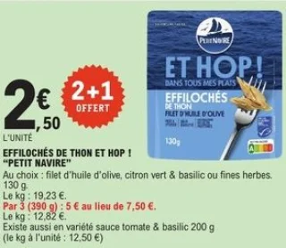 Effilochés de thon Et Hop ! Petit Navire