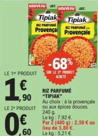 Riz parfumé Tipiak