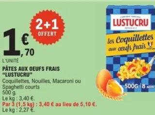 Pâtes aux œufs frais Lustucru