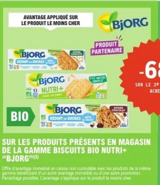 Biscuits Bio Nutri+ Bjorg