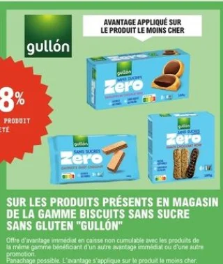 Biscuits sans sucre sans gluten Gullón