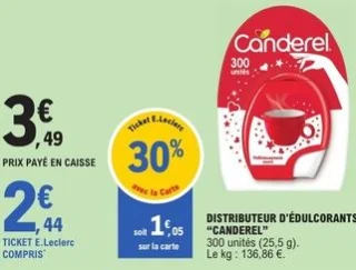 Distributeur d'édulcorants "Canderel"