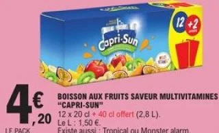 Boisson aux fruits saveur multivitamines Capri-Sun