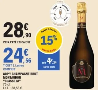 Champagne Brut Montaudon "Classe M"